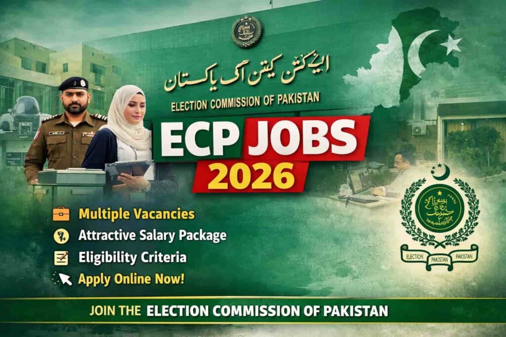 The Election Commission of Pakistan is inviting applications for multiple vacancies under Jobs in ECP 2026 across administrative, clerical, and technical departments. These positions offer stable federal government employment for candidates who want to work in a professional public sector environment.