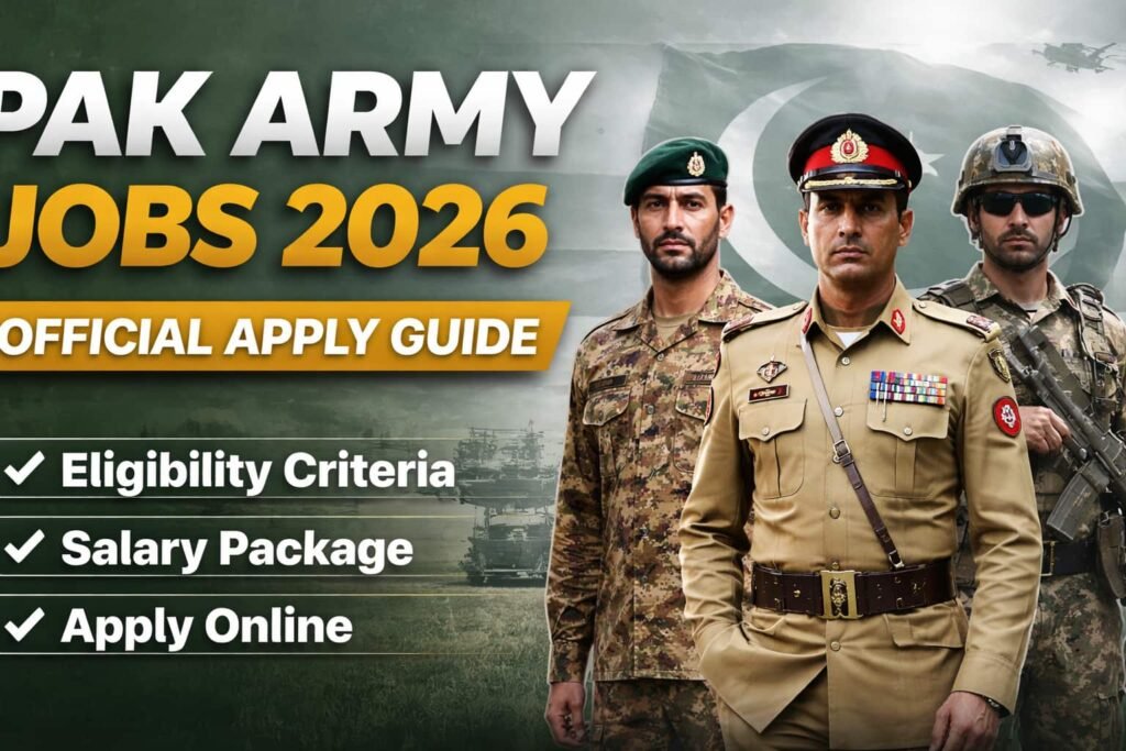 Get the official pak army jobs 2026 apply guide with verified eligibility, salary, and step-by-step process. Clear, trusted, and action-ready.